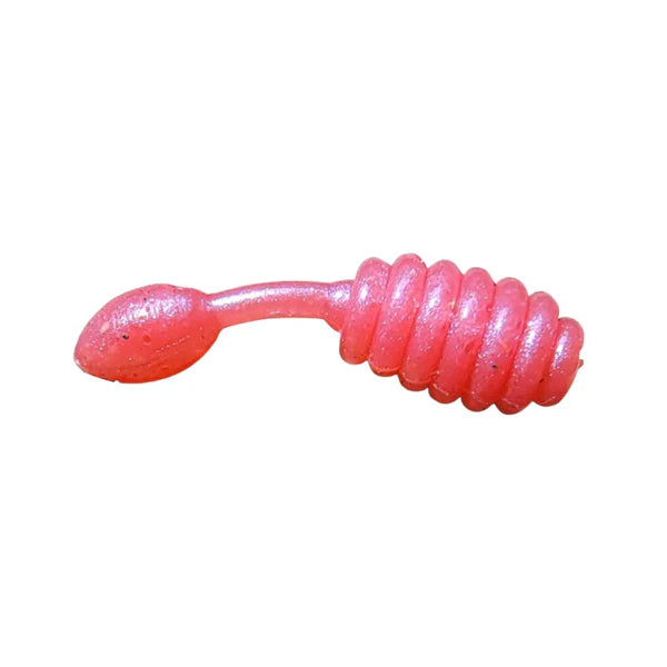 pink protein infused plastic fishing bait