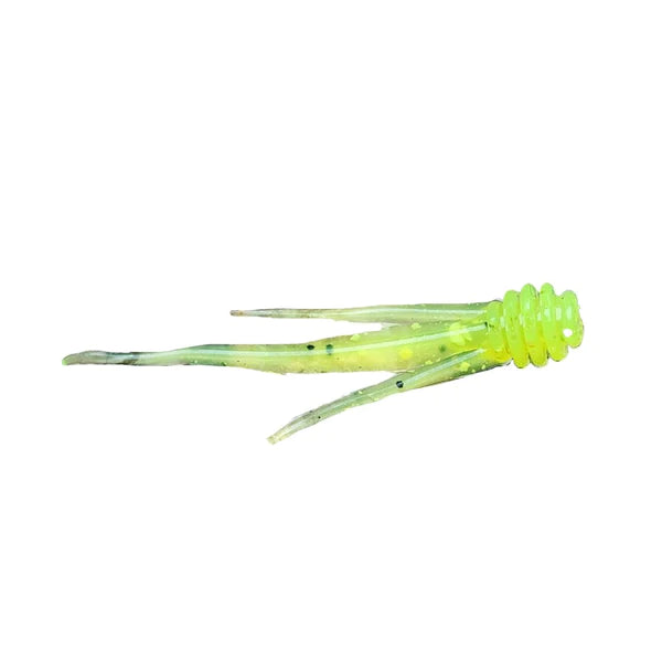 chartreuse protein infused plastic fishing bait.