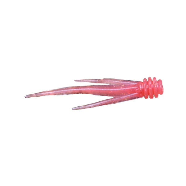 pink protein infused plastic fishing bait