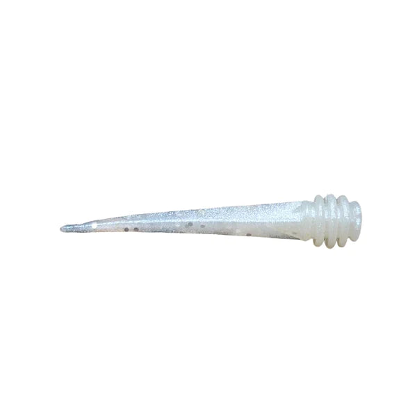 white protein infused plastic fishing bait