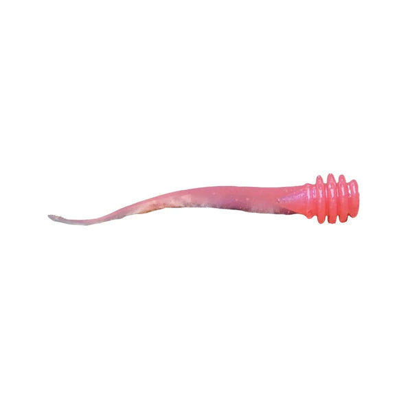 pink protein infused plastic. fishing bait