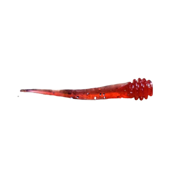 red protein infused plastic fishing bait