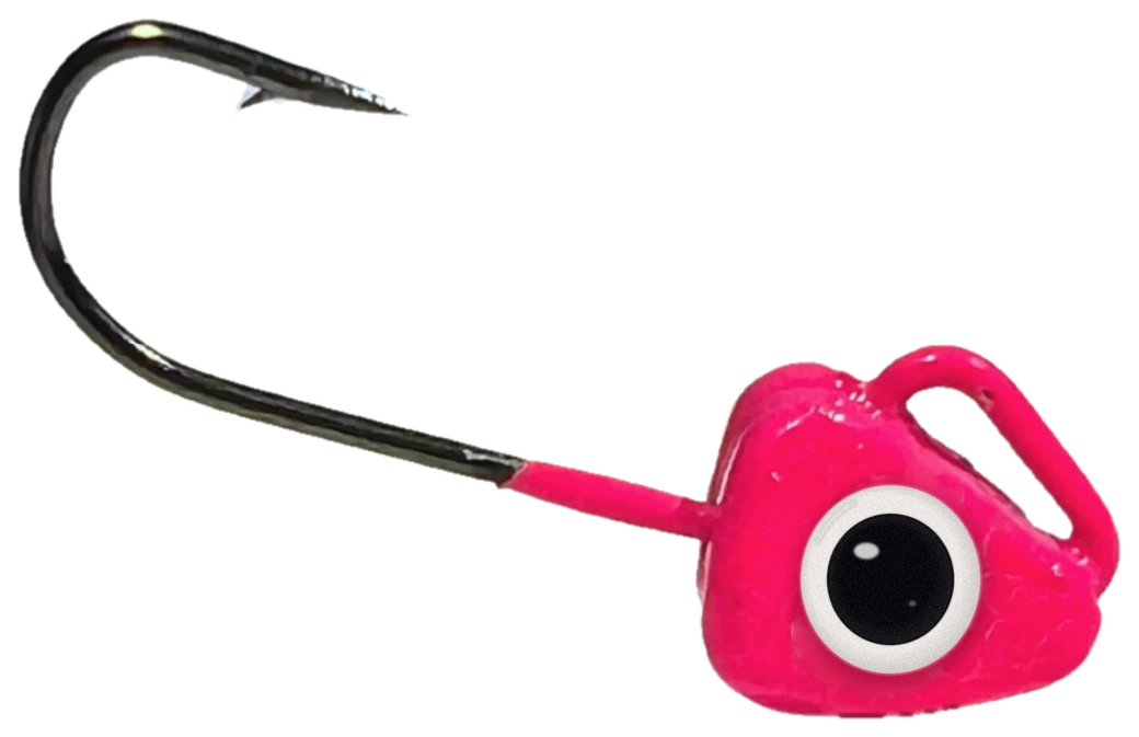 Dream Jig in Hot Pink with the Easy Tie Eye molded into the head
